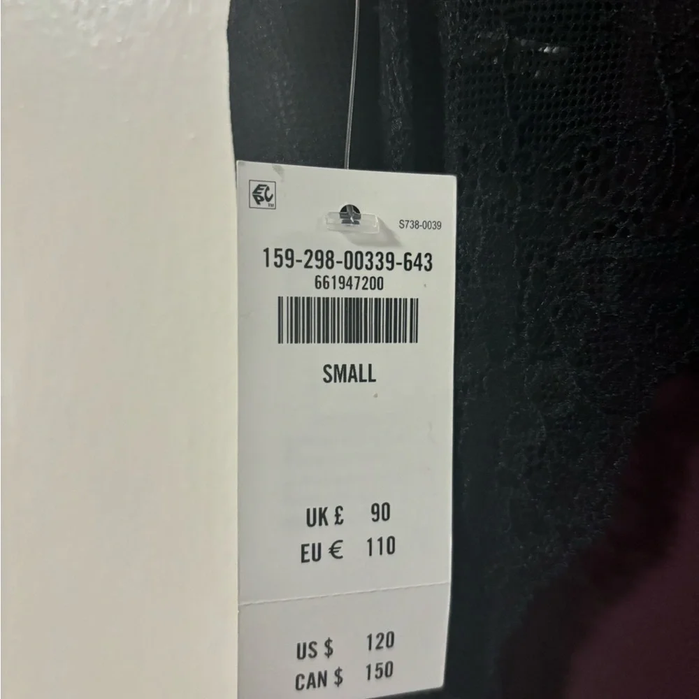 Abercrombie & Fitch Black Slip Maxi Dress with Red Floral Print